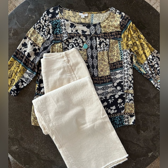 J. Jill Tops - J. Jill | Floral Patchwork Blouse